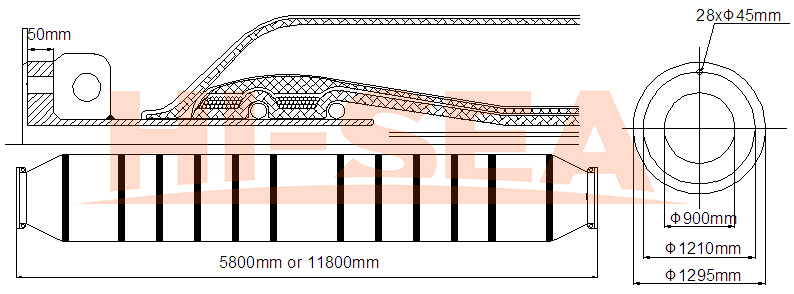 DN900 Dredge Self Floating Hose